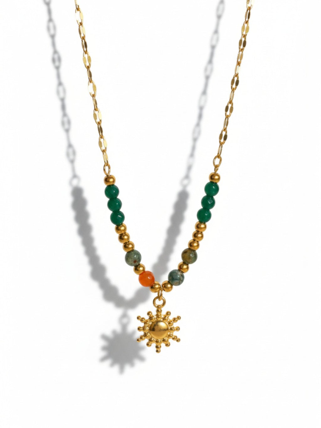 Geometric Stainless Steel Plating Pendant Necklace