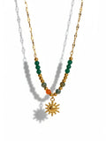 Geometric Stainless Steel Plating Pendant Necklace