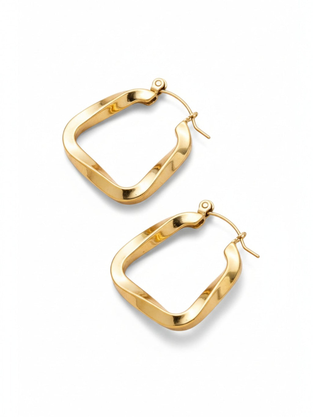 18K Gold Plated Statement Hoops