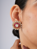 Pink Aura Studs