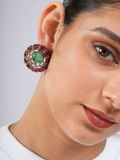 Emerald Statement Studs