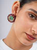Emerald Statement Studs