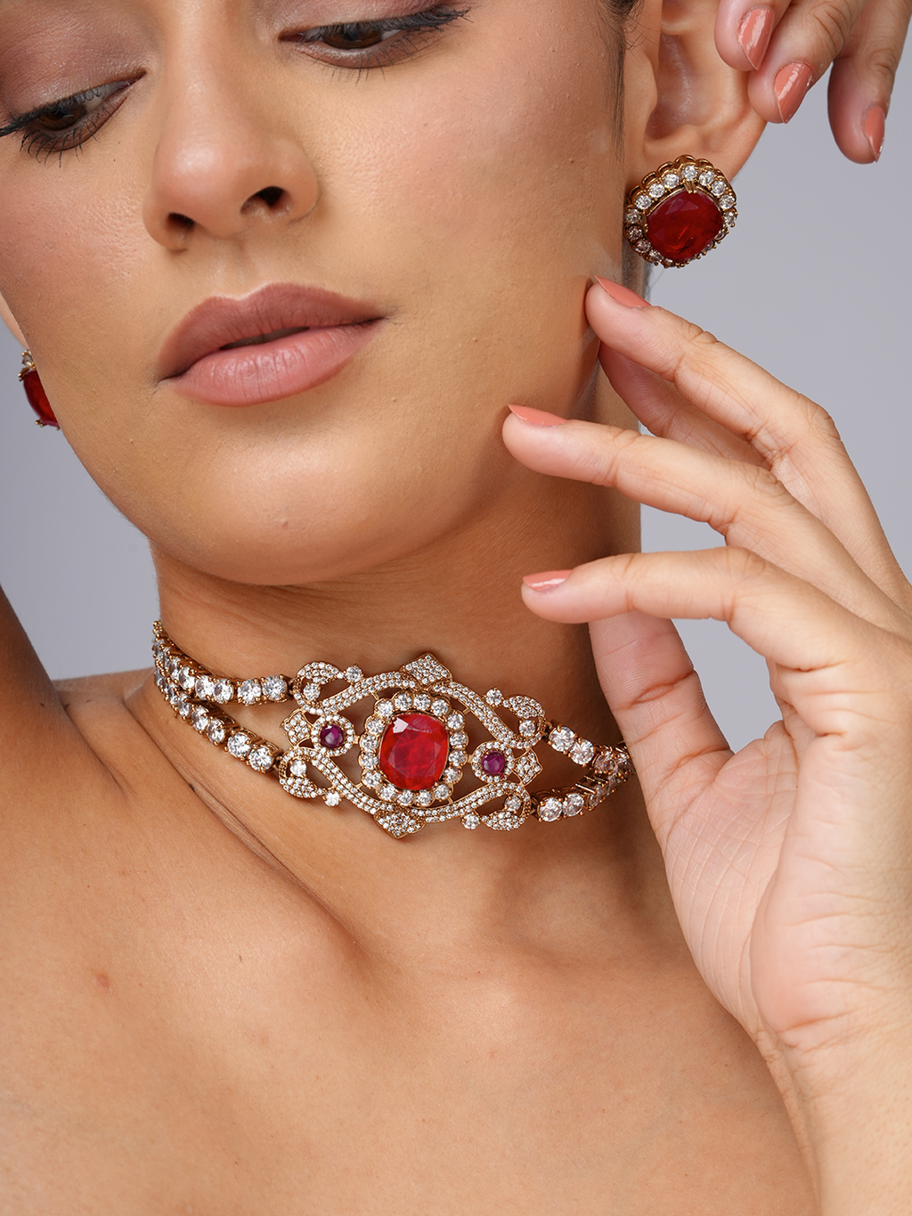 Ruby Tennis Necklace