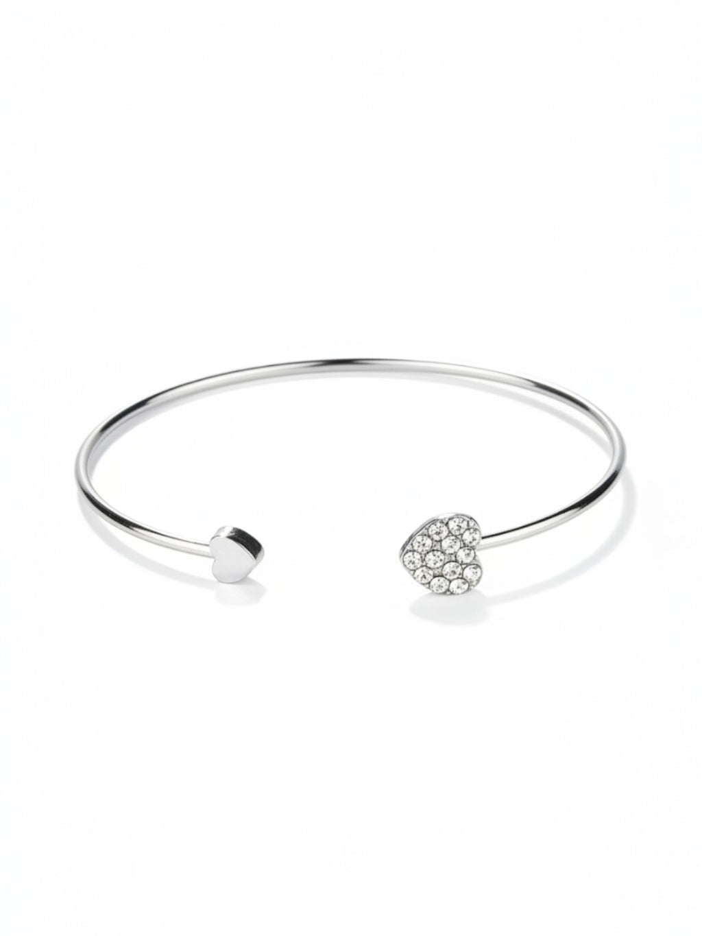 Open Adjustable Double Heart-Shape Bracelet
