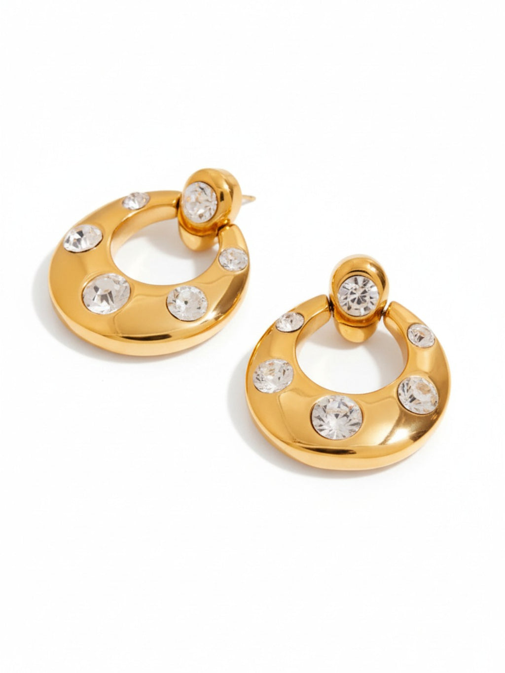 White Zircon Stud Earrings