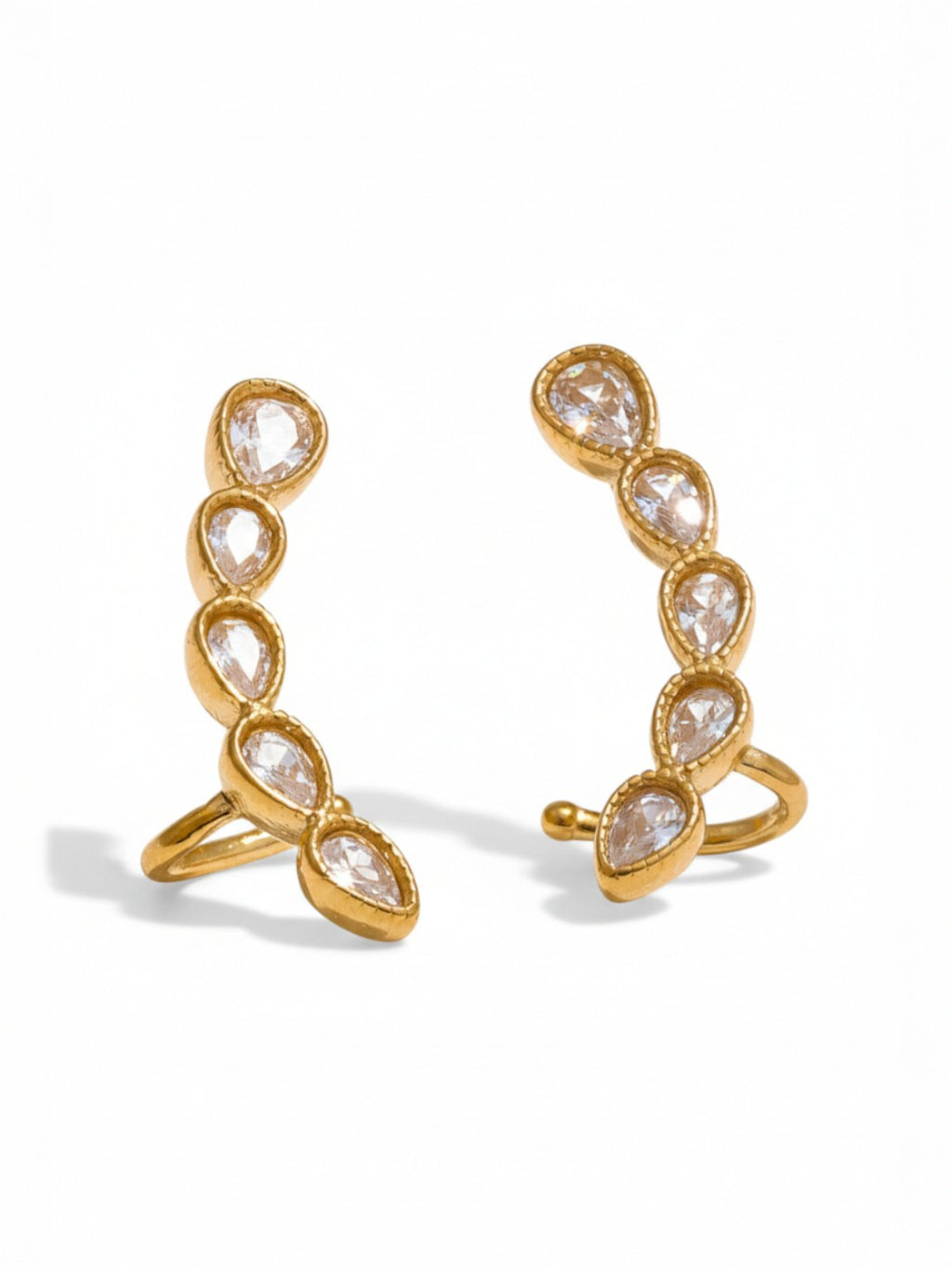 Shiny Cubic Zircon Ear Studs