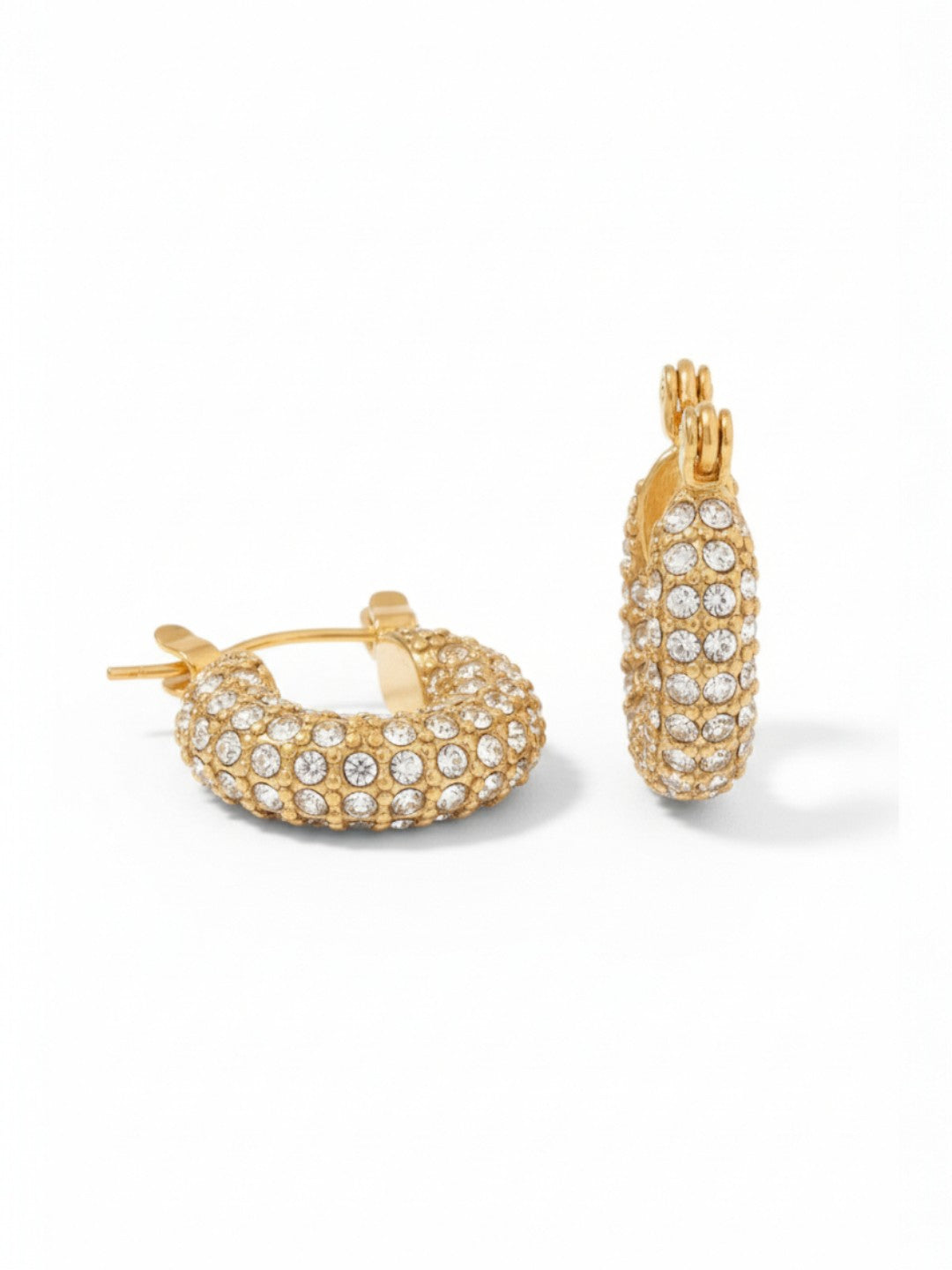 Luxury Bling Cubic Zirconia Round Hoops