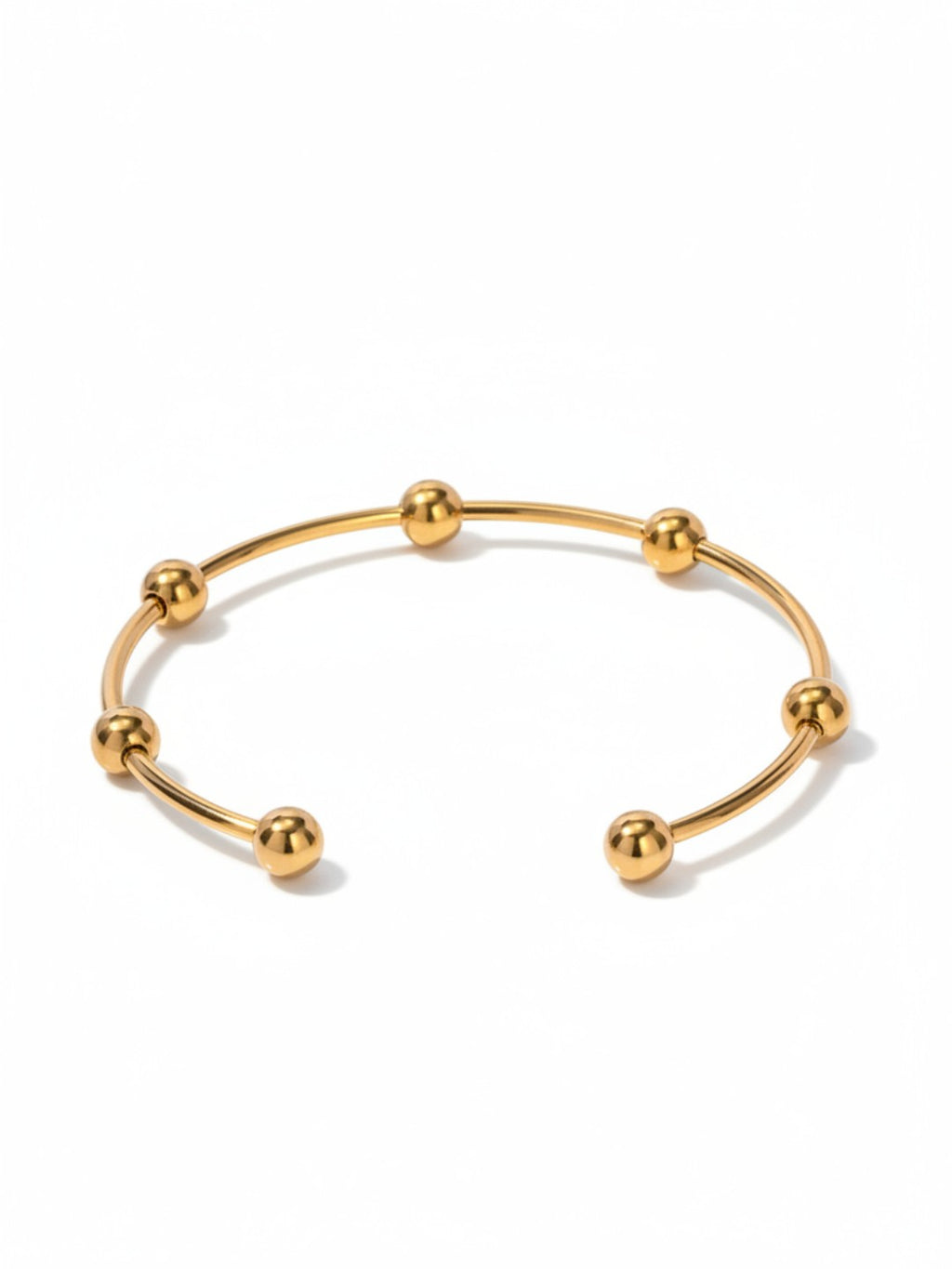Multiround Balls Open Bracelet