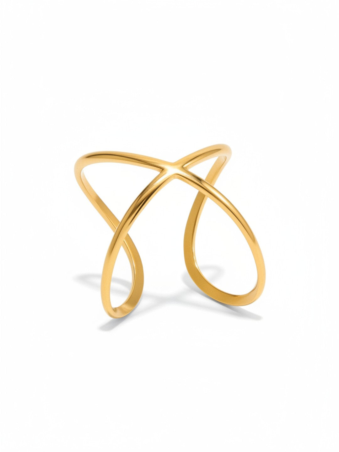 Geometric Irregular Gold Ring
