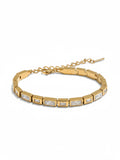Cubic Zirconia Chain Bracelet
