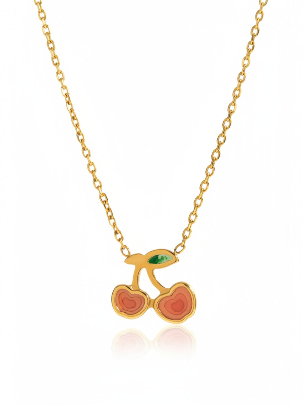 Red Cherry Pendant Necklace