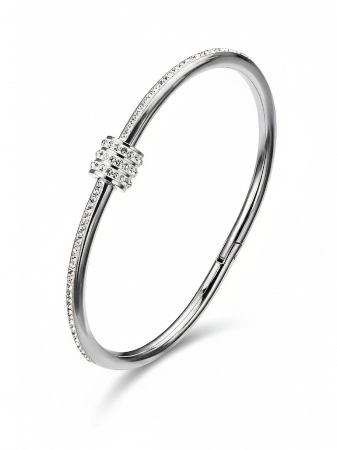Titanium Zircon Bangle