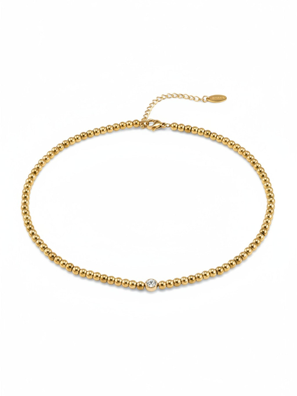 Round Beads Chain Handmade Necklace