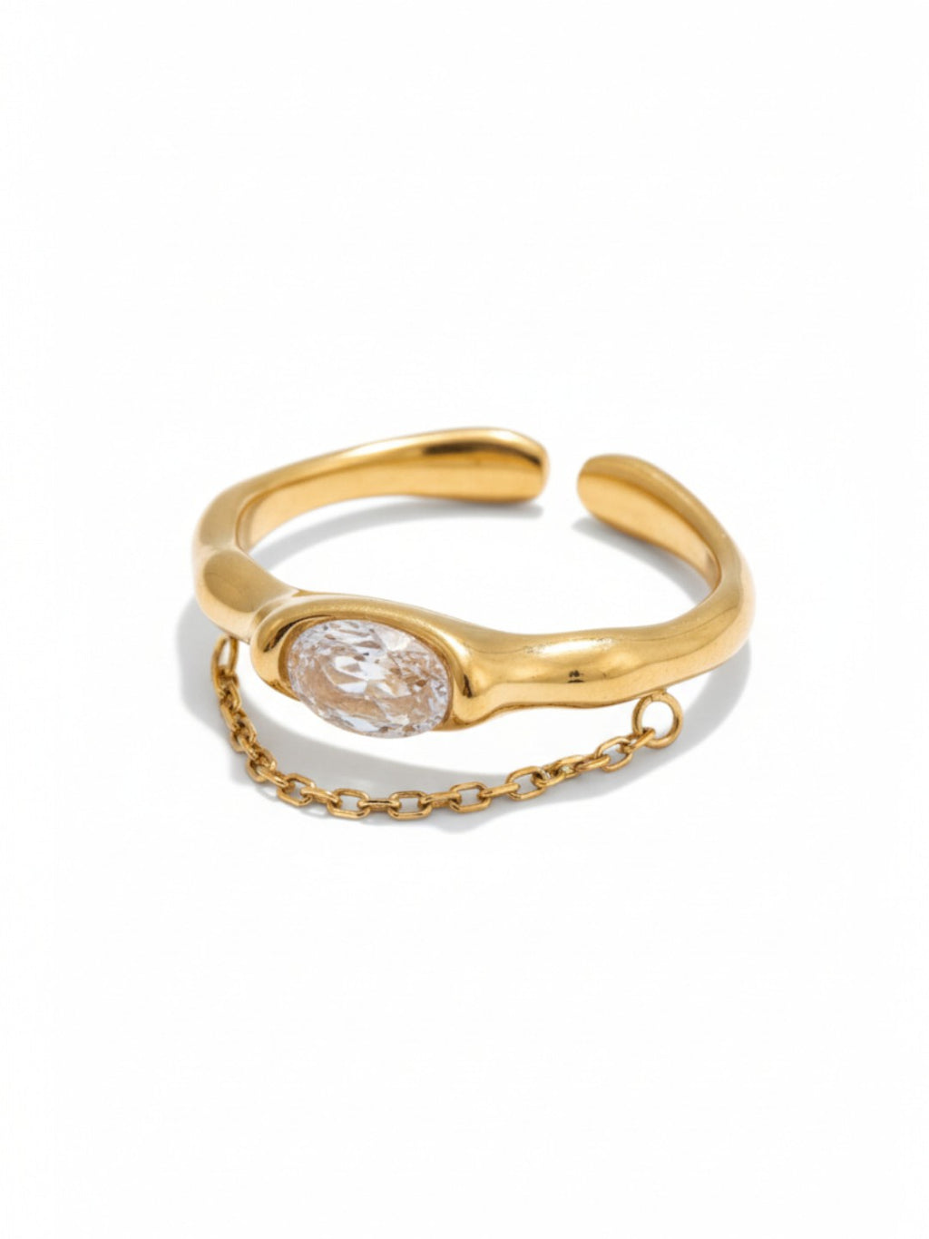 Cubic Zircon Open Ring