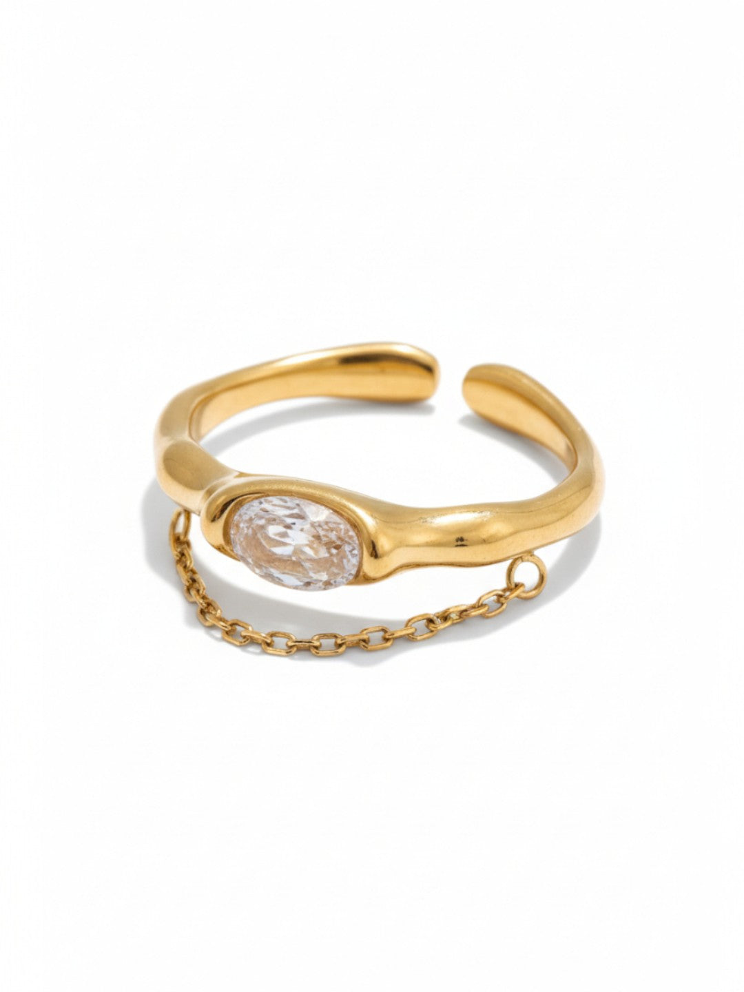 Cubic Zircon Open Ring