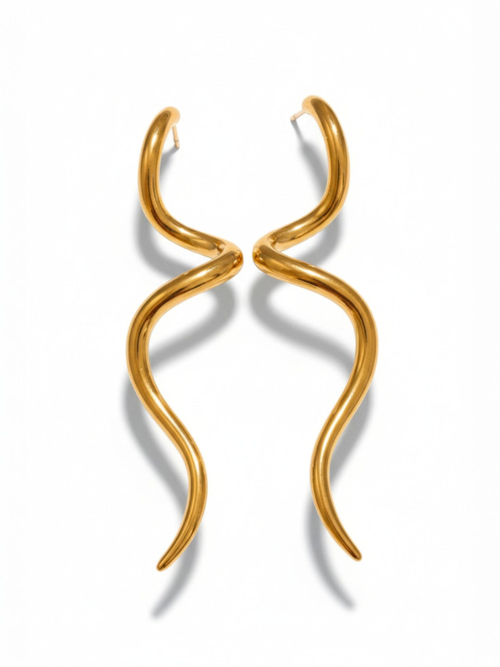 Minimalist Trendy Spiral Design Earrings