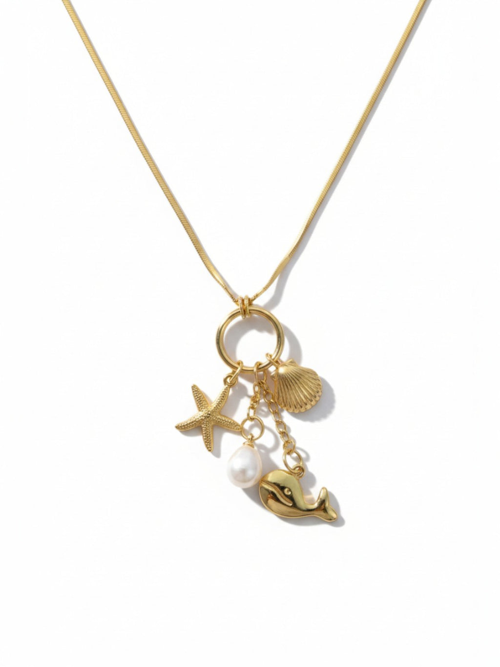 Classic Gold Shell Conch Necklace