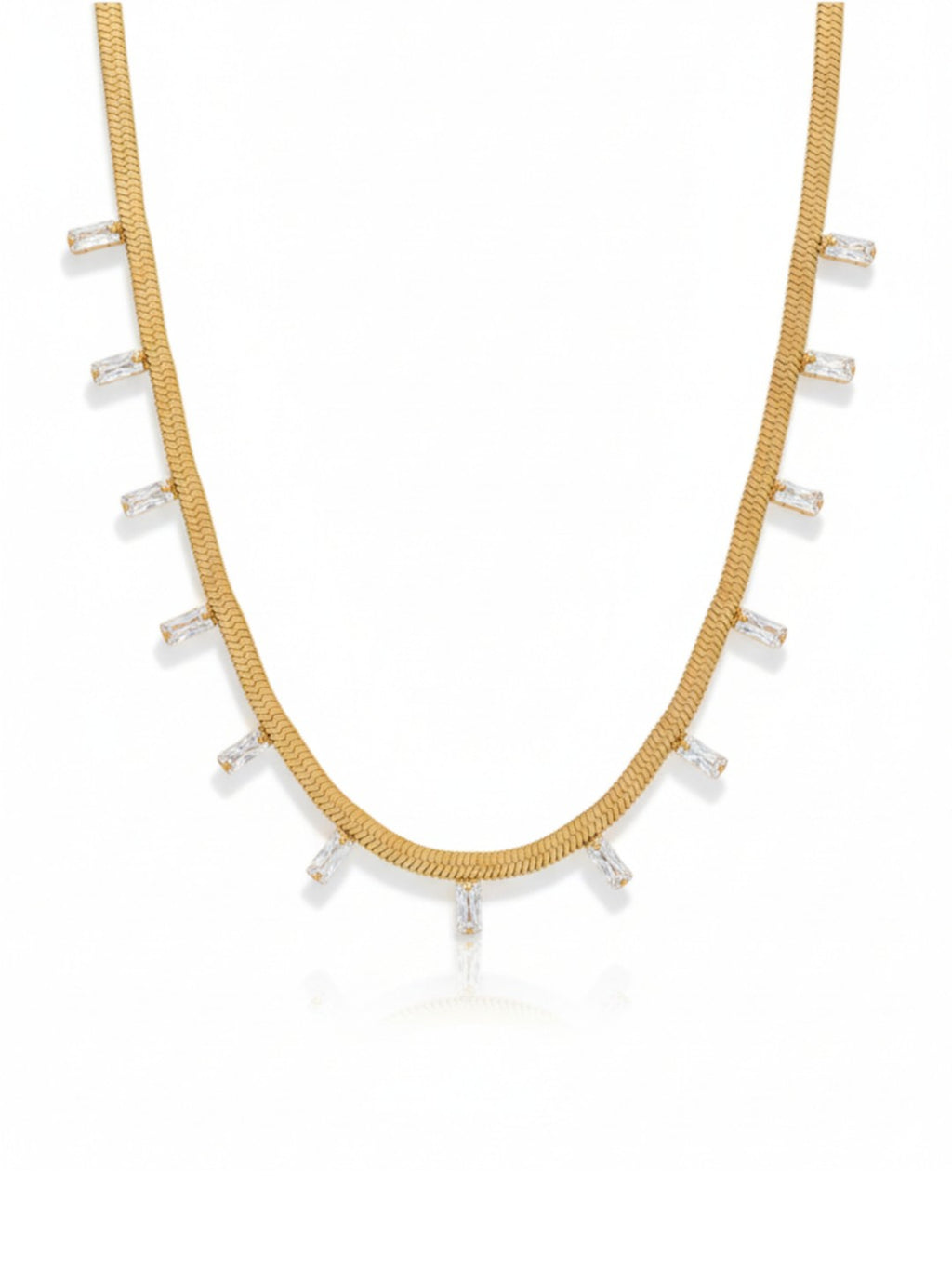 Real Gold Flat Snake Chain