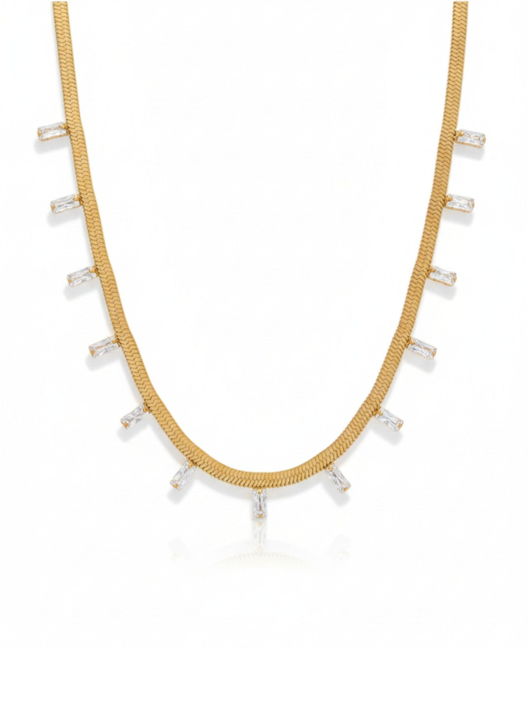 Real Gold Flat Snake Chain