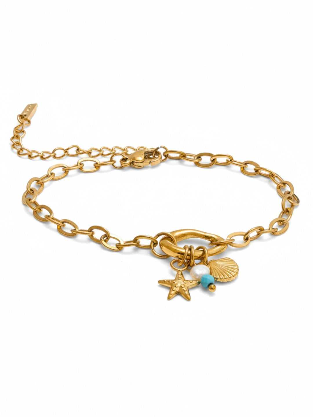 Pearl Turquoise Chain Bracelet