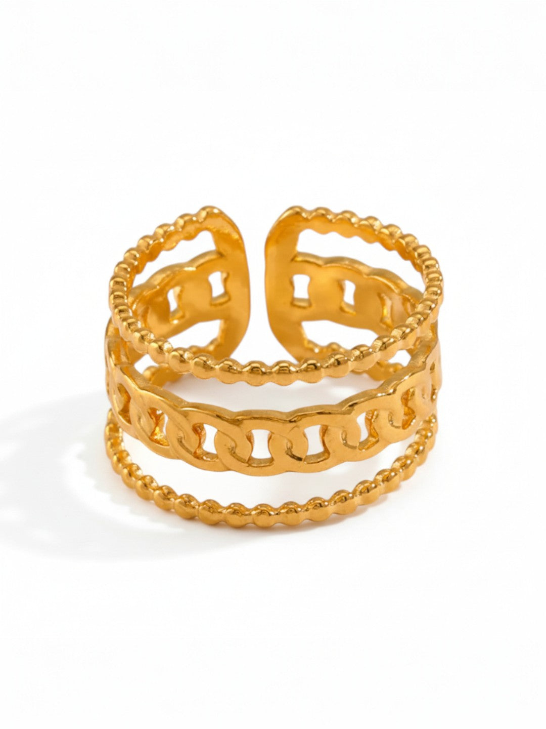 Thick Cuban Link Chain Ring