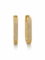 White CZ Hoops