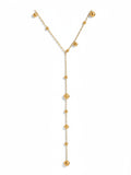 Long Tassel Round Bead Necklace