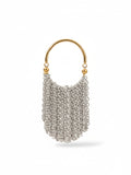 Gold and Silver Color Block Fringe Ring