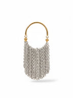 Gold and Silver Color Block Fringe Ring