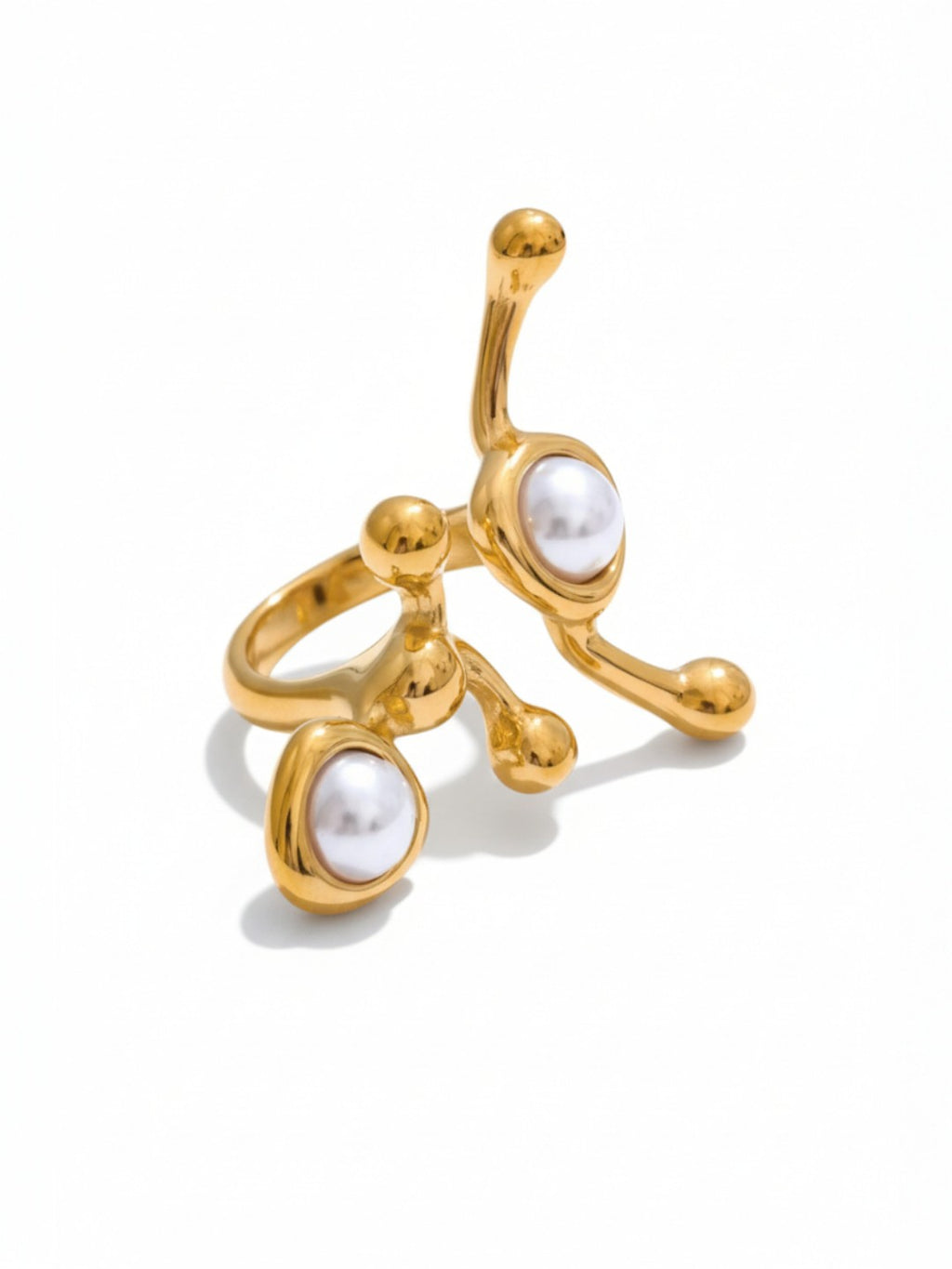 Pearl Stone Eye Ring