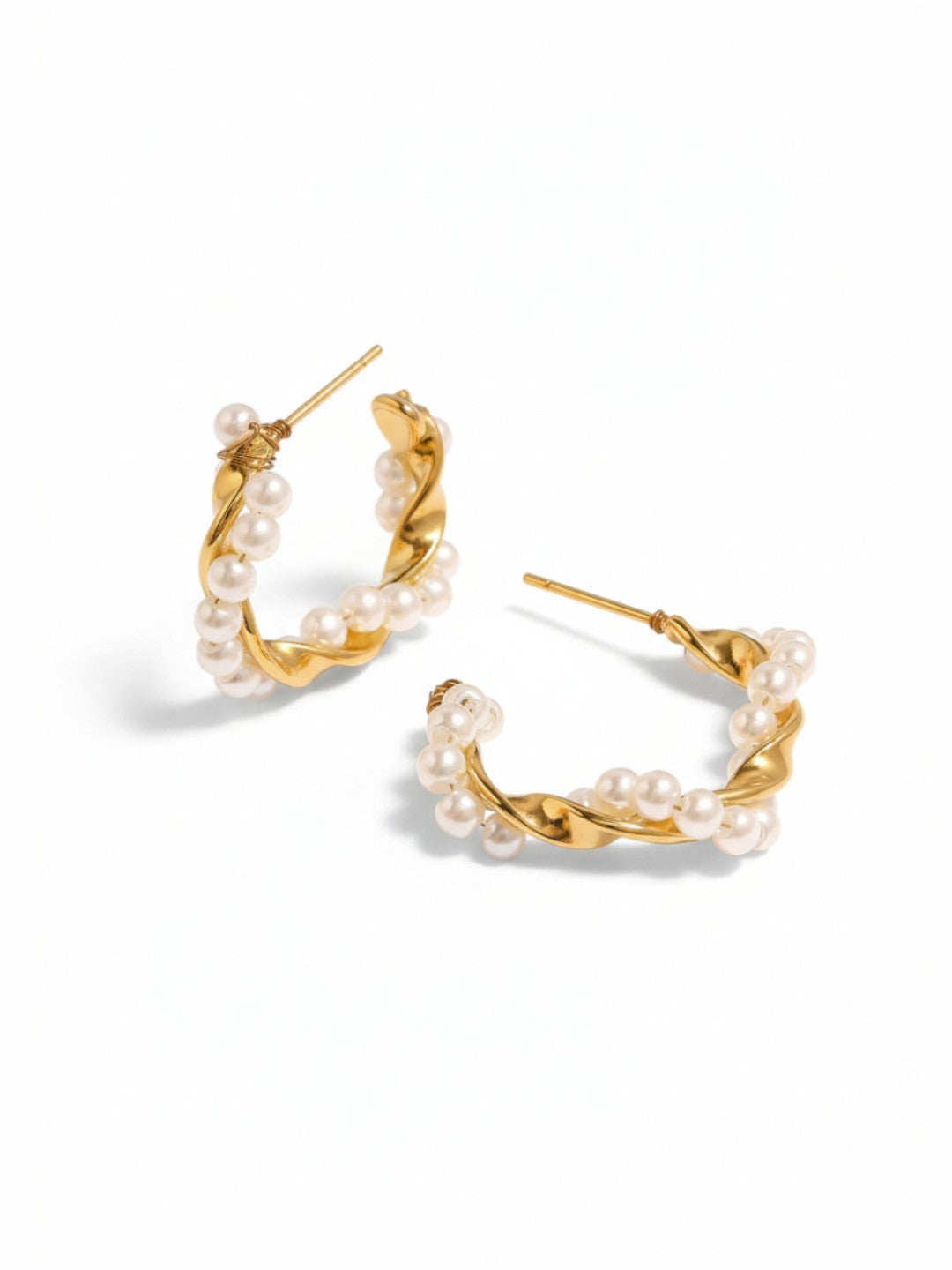 CC Pearl Twist Earrings