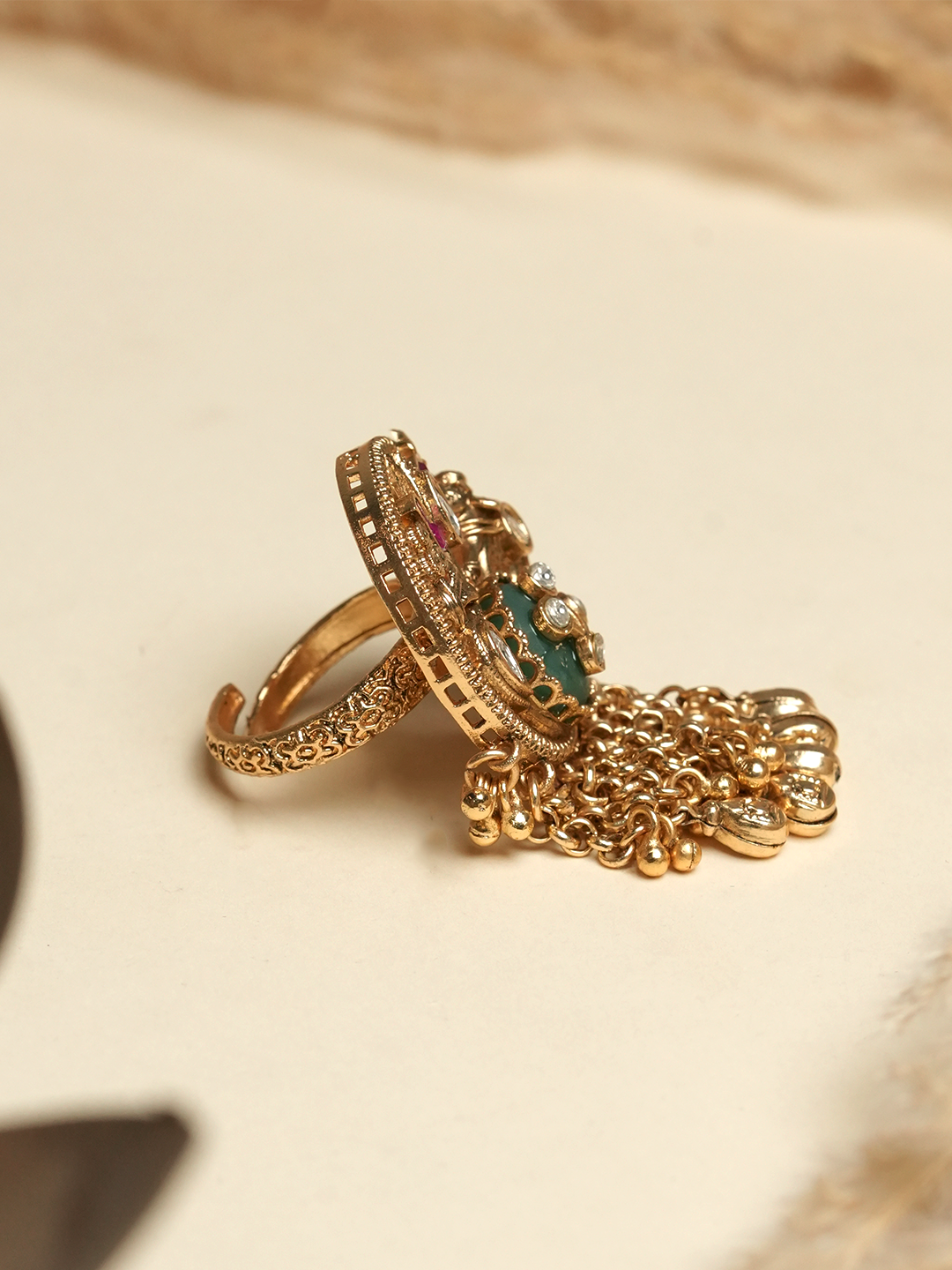 Long Heritage Ghungroo Ring