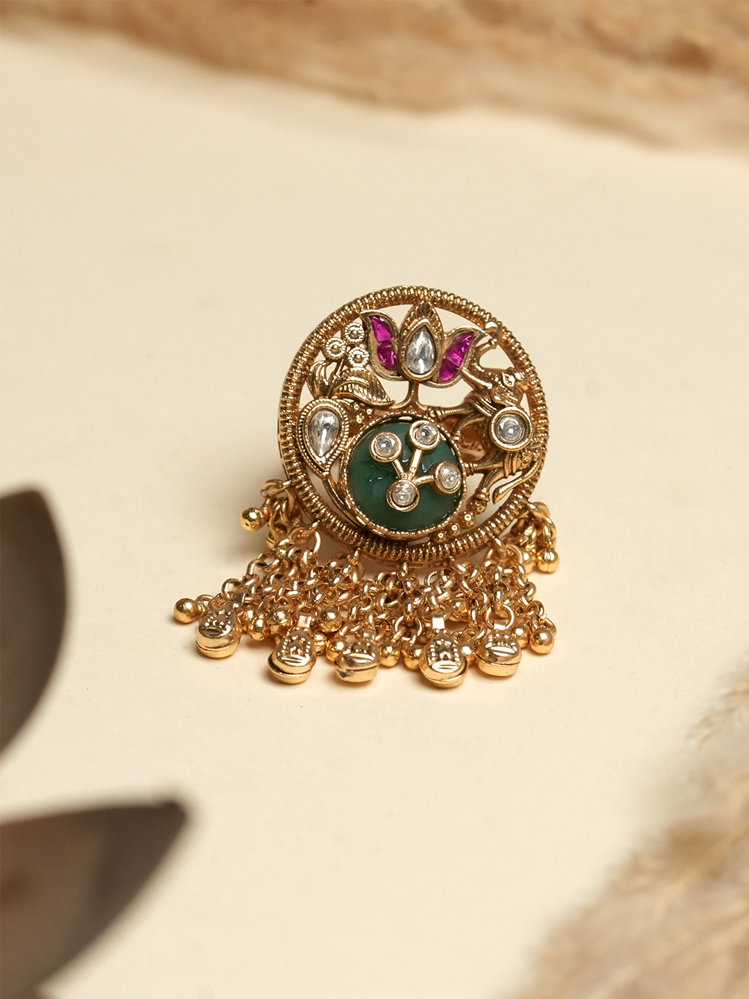 Long Heritage Ghungroo Ring