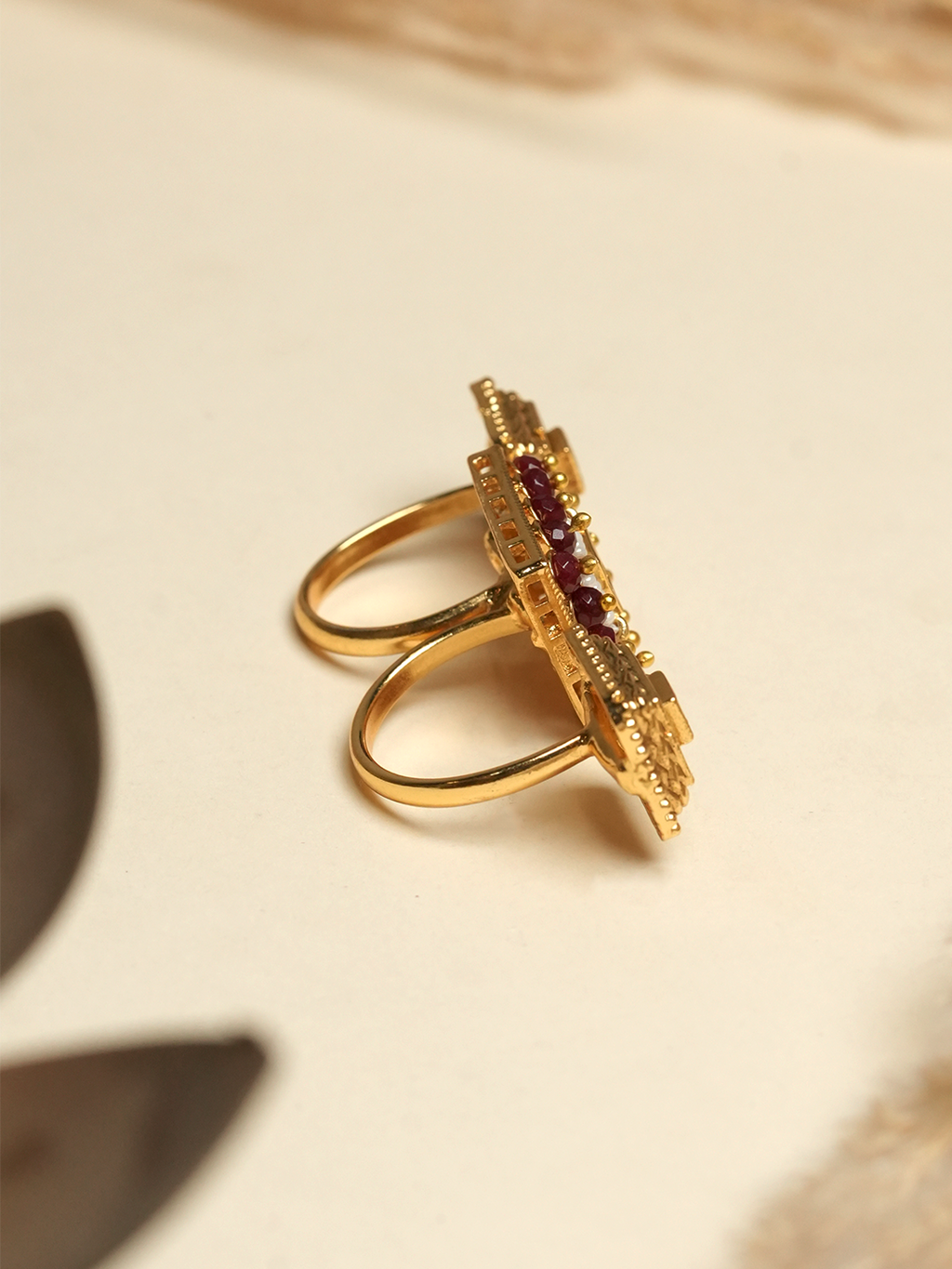 Square Two Finger Ring