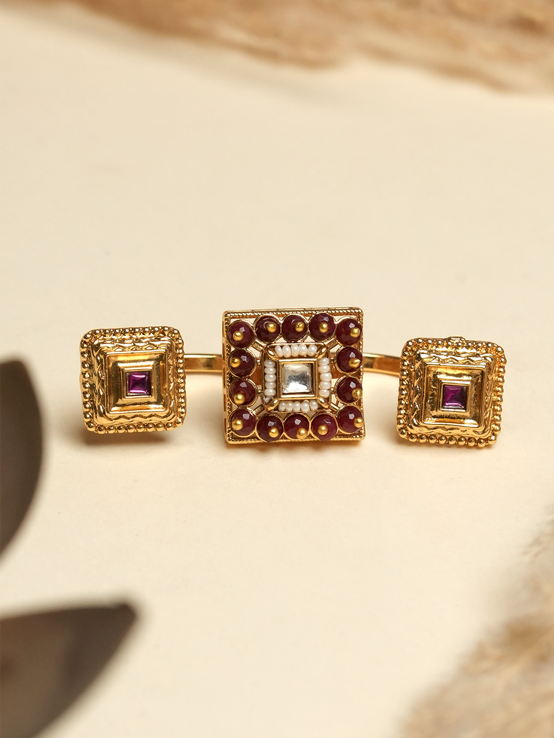 Square Two Finger Ring