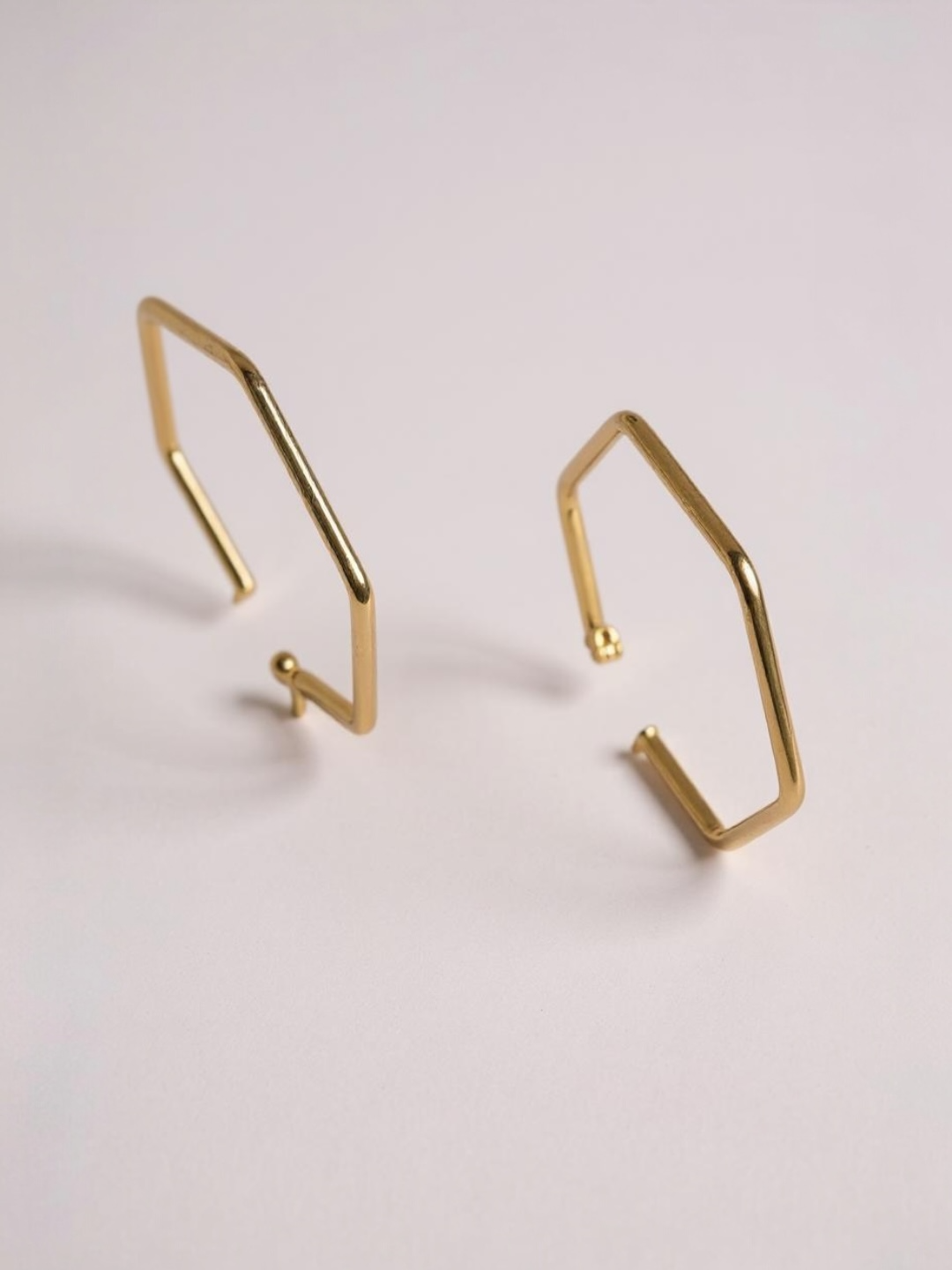 Hexagon Drop Earrings