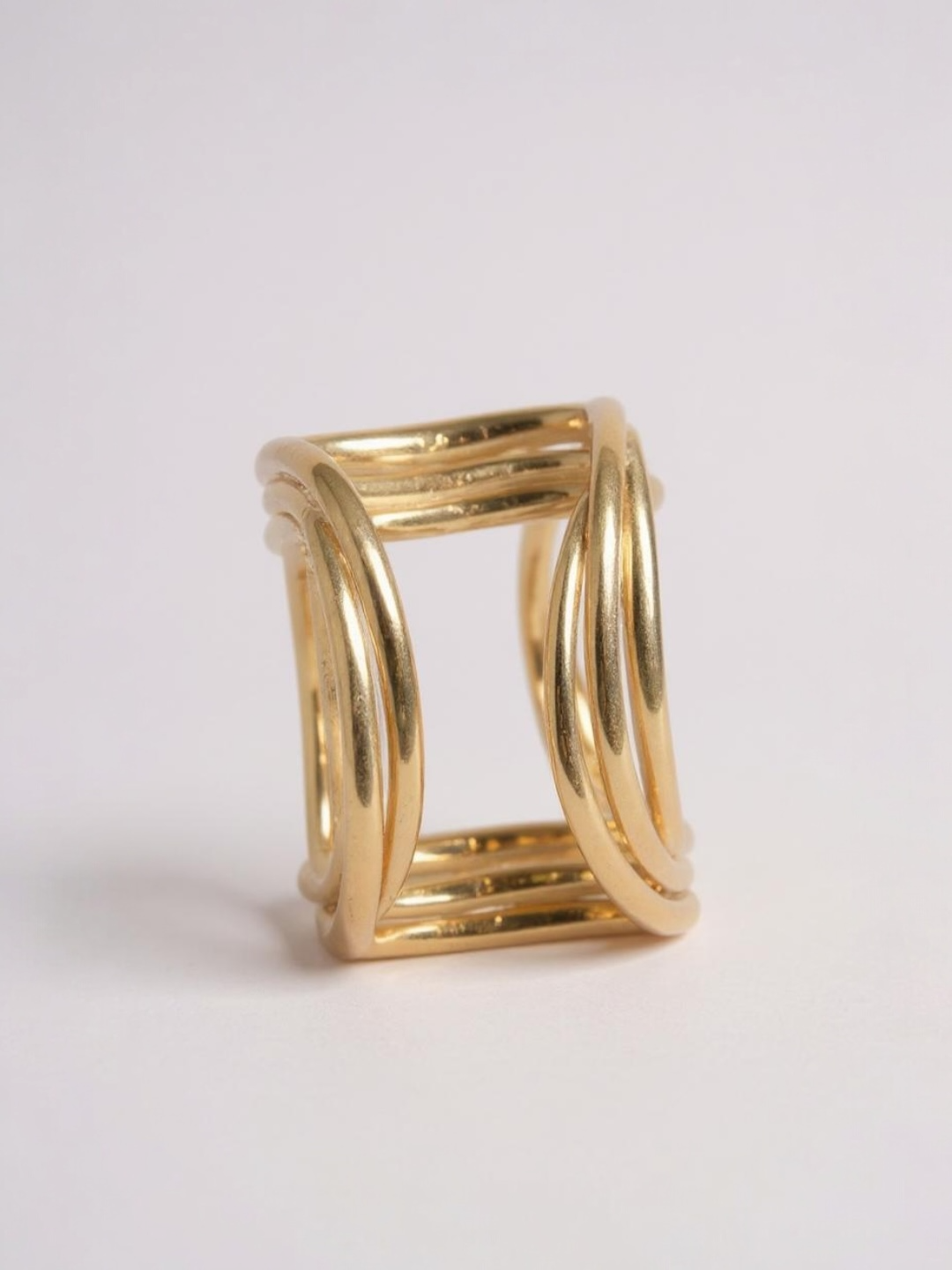 Twisted Hollow Stainless Steel Earrings