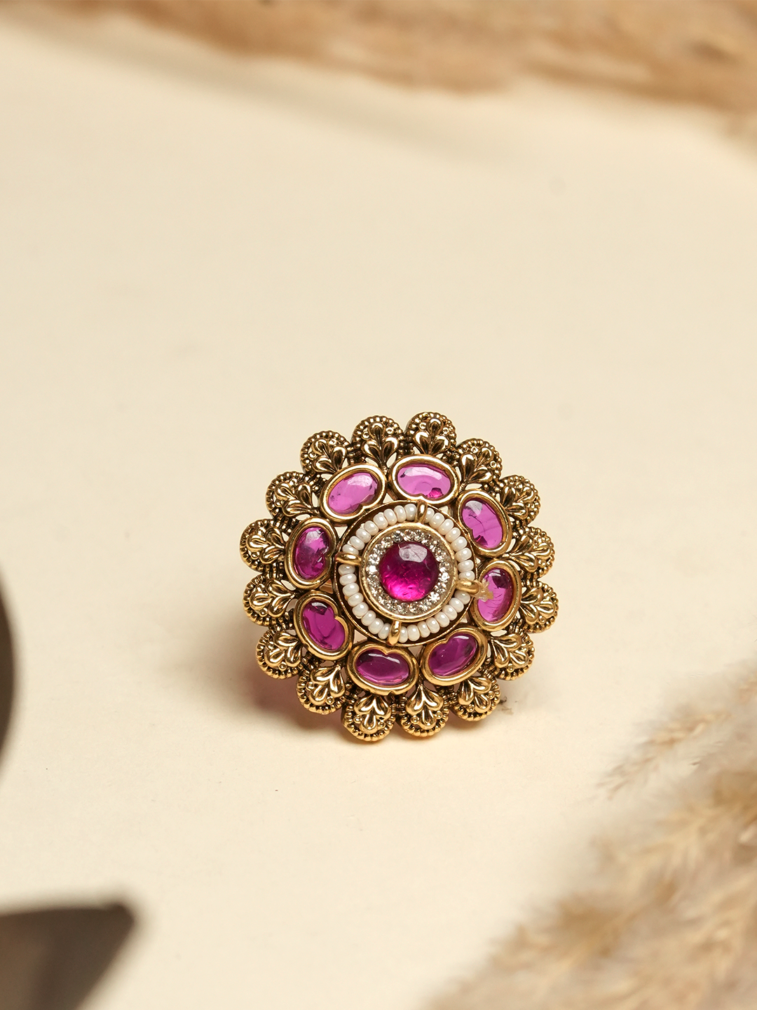 Gold Polish Antique Ring