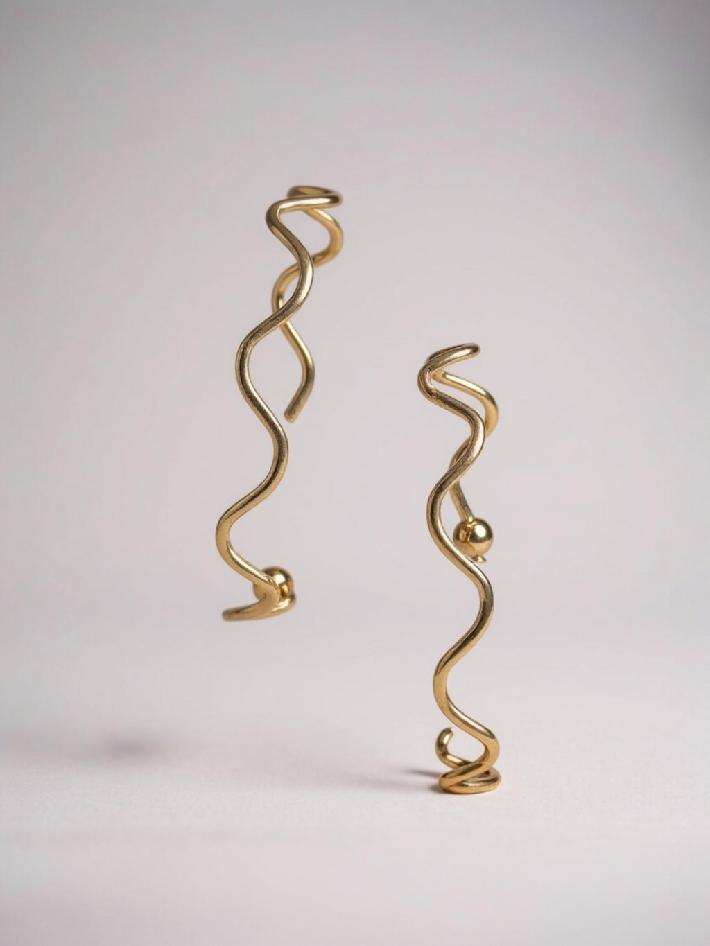 Wave CC Hoop Earrings