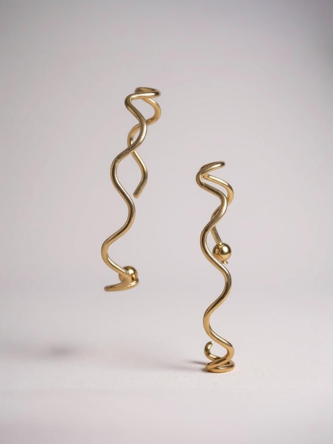 Wave CC Hoop Earrings