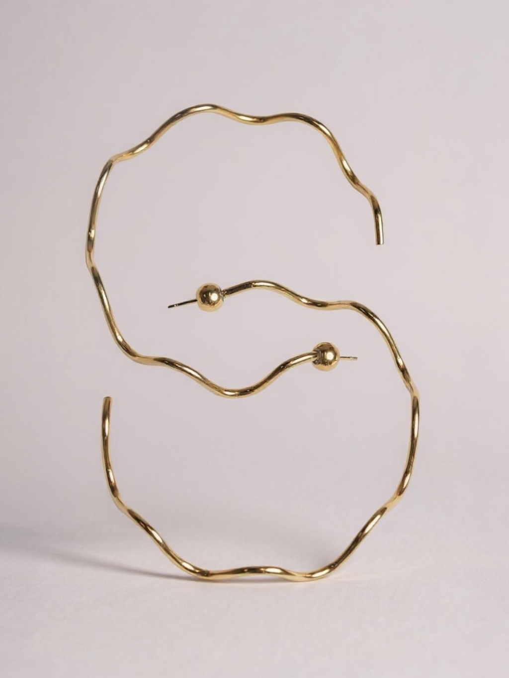 Wave CC Hoop Earrings