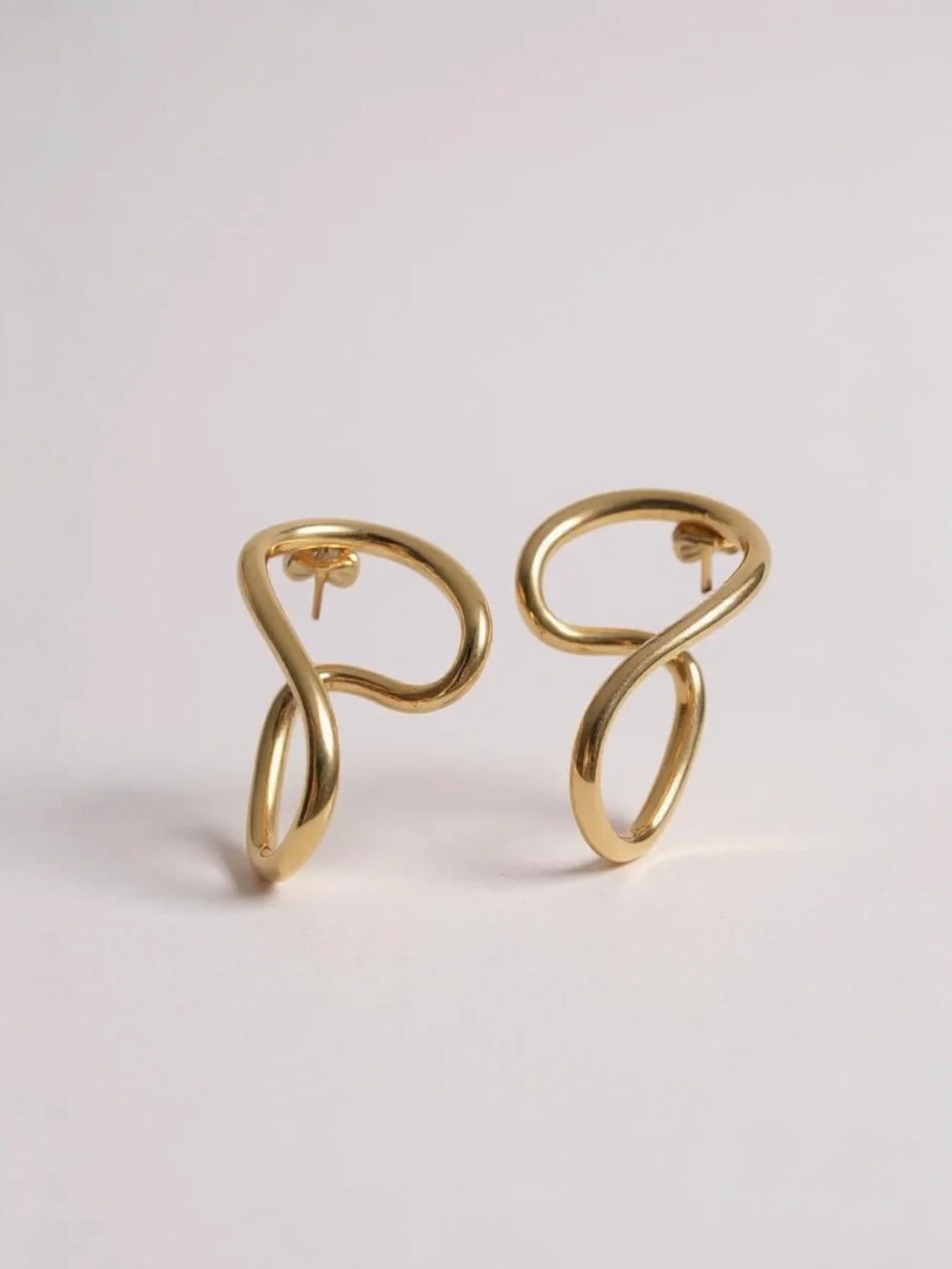 Irregular Wave Curve Curvy Earring