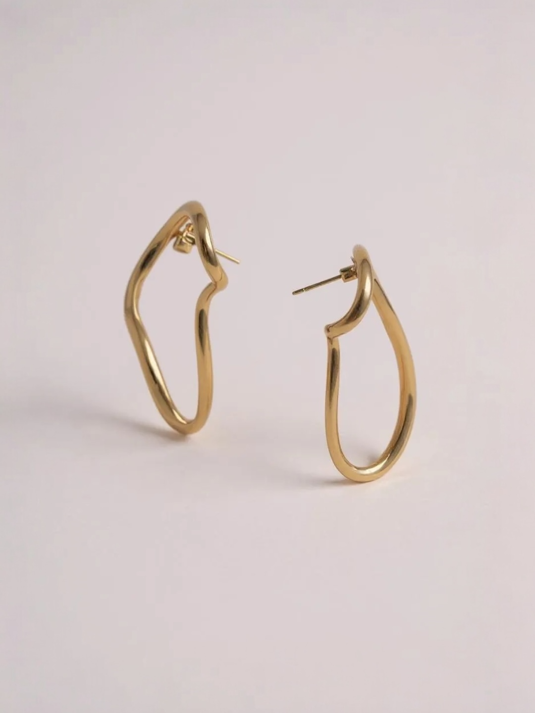 Irregular Wave Curve Curvy Earring