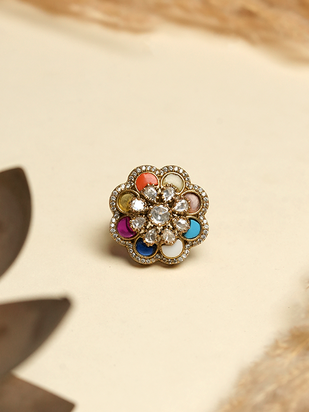 Designer Navratan Ring