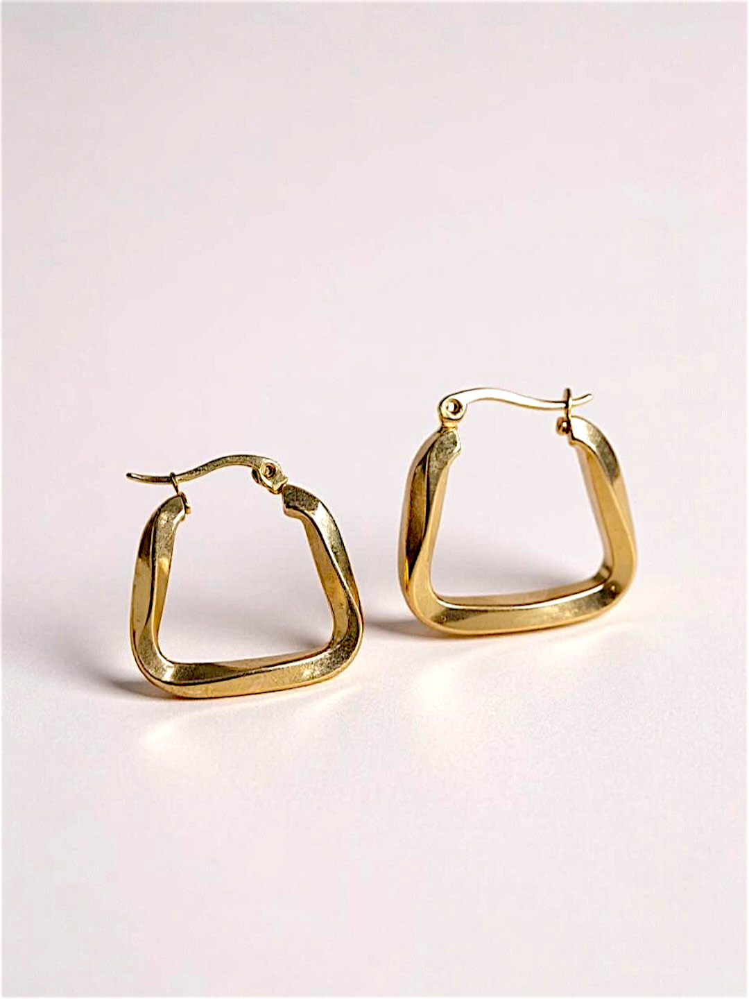 18K Gold Plated Statement Hoops