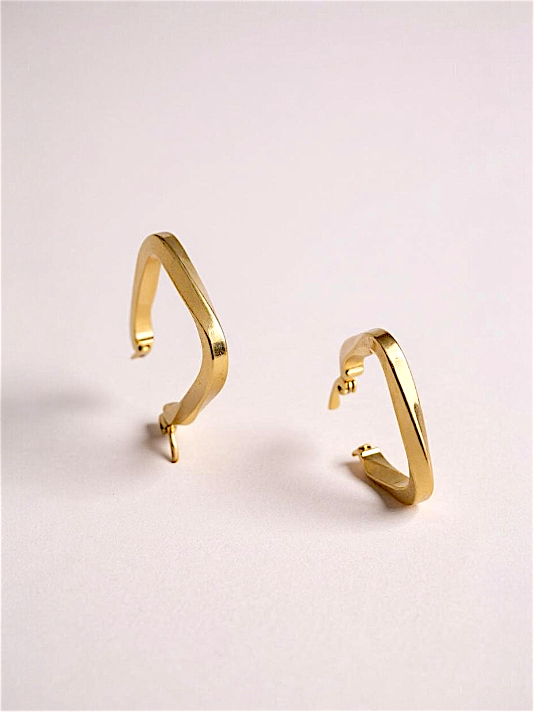 18K Gold Plated Statement Hoops