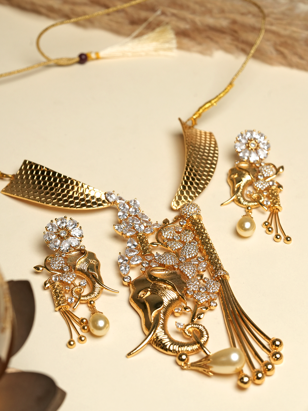 Heavy Elephant Golden Necklace