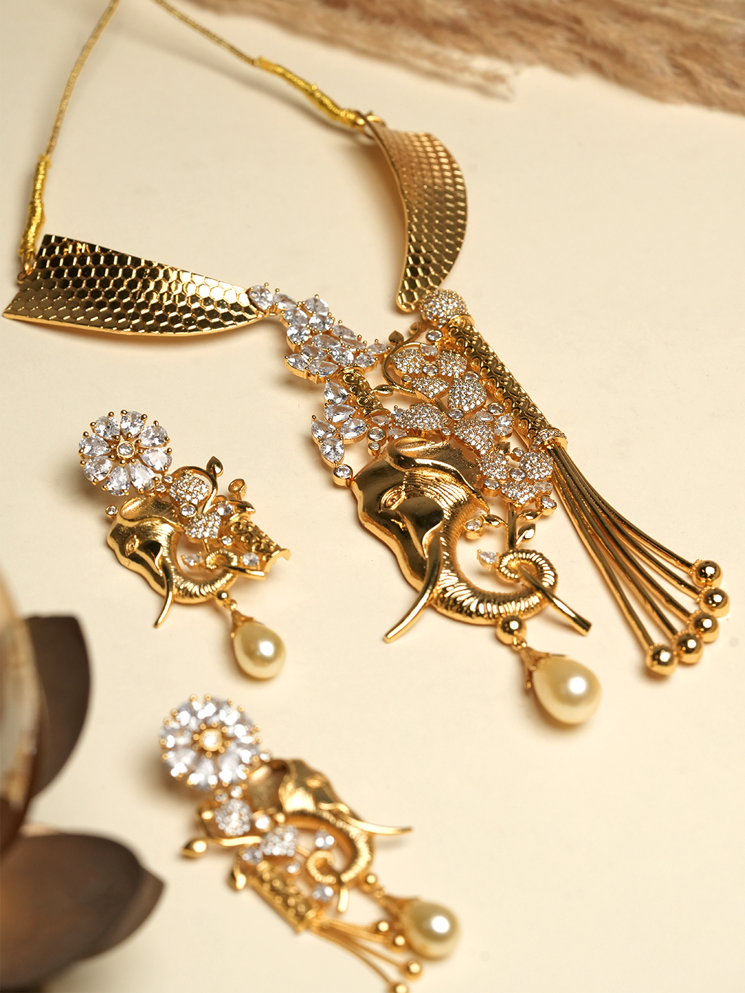 Heavy Elephant Golden Necklace