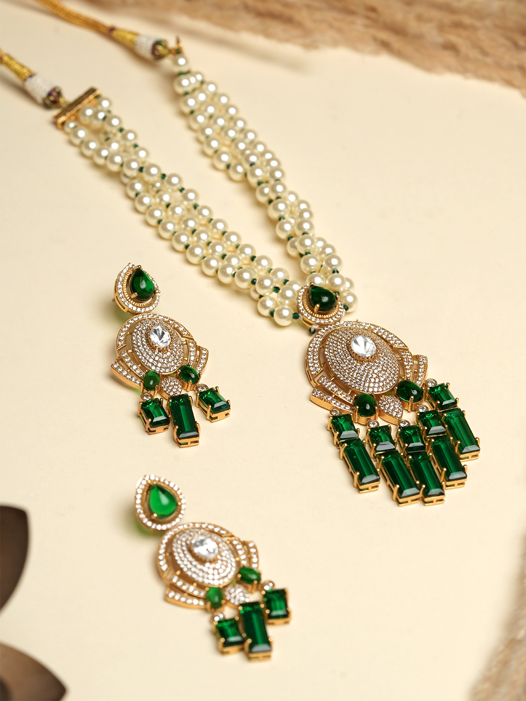 Designer Necklace with Pearl Mala