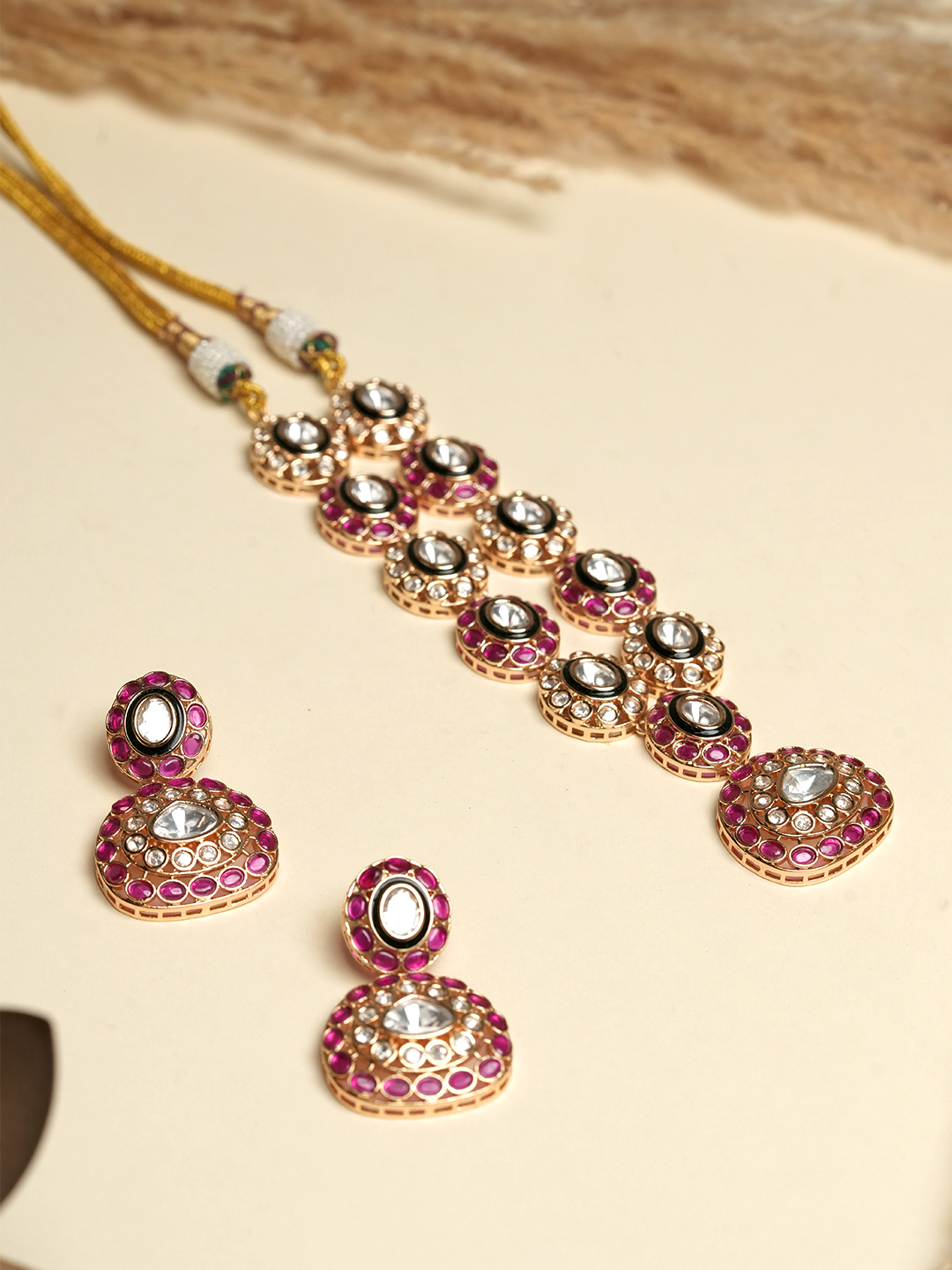 Designer Polki Necklace Set